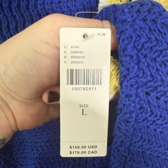 NWT ! Anthropologie Spiritual Gangster River Scoop-Neck Crochet Mini Dress - Picture 9 of 11